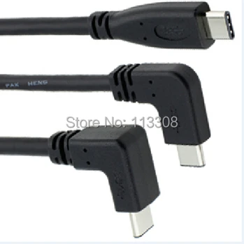 50pcs / lots 3ft 1m USB 3.1 Type-C Up Down Left Right Angled Data Sync & Charge Cable for Nokia N1 Tablet for Macbook