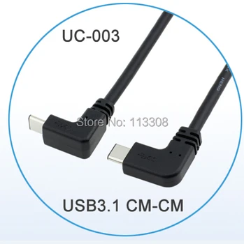 50pcs / lots 3ft 1m USB 3.1 Type-C Up Down Left Right Angled Data Sync & Charge Cable for Nokia N1 Tablet for Macbook