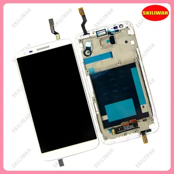 For LG G2 D802 D805 LCD Display Touch Screen Digitizer Assembly Replacement Parts With Frame