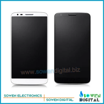 For LG G2 D802 D805 LCD screen+touch screen+frame assembly full set,, new,black or white