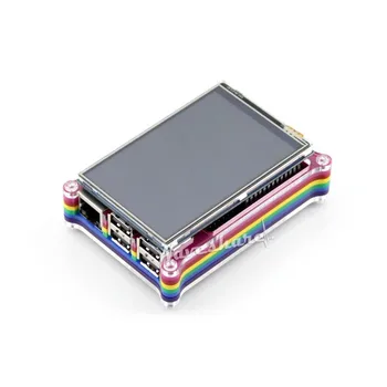 Raspberry Pi 3 Model B with Rainbow Case 1.2GHz 64-bit quad-core ARM Cortex-A53 1GB RAM