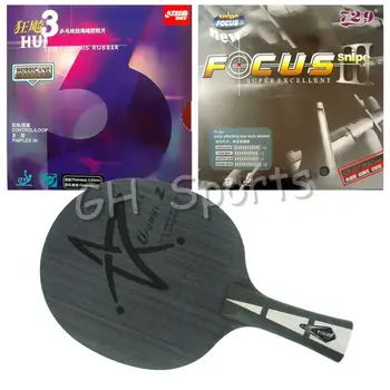 Pro Table Tennis PingPong Combo Racket YINHE Galaxy Uranus.2 with RITC729 FOCUS III snipe 1.5mm and DHS Hurricane 3