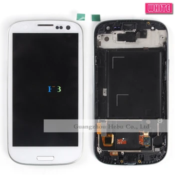 Brand New S3 Lcd Screen Digitizer With Touch Assembly For Samsung Galaxy S3 I9300 I9301 I9305 Lcd With Frame 1pcs