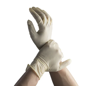 100 Latex Gloves Working Gloves Safety Medical Laboratory Food Operation Clean Dishes Housework Waterproof Rubber Safety Gloves