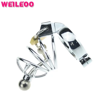Metal male chastity belt male chastity device chastity cage cock cage penis cage adult sex toys for men sex toys for couples 005