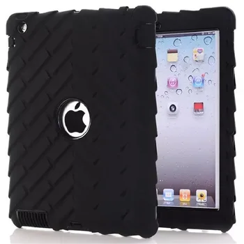 New style original quality Hard Silicone Rubber Case Cover For Apple ipad 2/3/4 display for Apple iPad logo,SKU 0134R