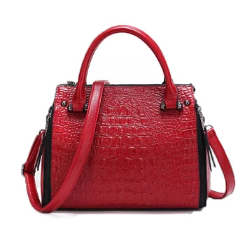 2 PC Alligator Women Messenger Bag Brand Totes Luxury Handbags Women Bag Designer Cross Body Bags Sac A Main Ladies Hand Bags