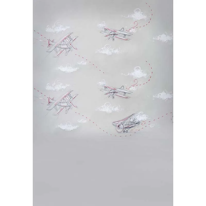 6ft vinyl cloth print planes pattern photography backdrops for boys portrait photo studio photographic backgrounds props S-1206