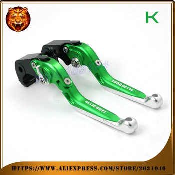Adjustable Folding Extendable Brake Clutch Lever For kawasaki GTR1400 CONCOURS GTR 11 13 15 WITH LOGO Motorcycle