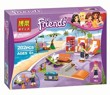 202Pcs Bela 10491 Friend Heartlake City Skate Park Model Building Block Brick Girl Toy Gift compatiable with lego