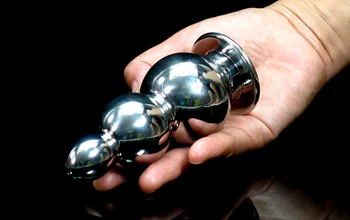 Super big stainless steel Heavy Metal pagoda anal plug Anal suppository butt plug anal beads prostate massager for man women
