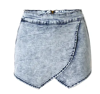 COCKCON 2017 Women's Denim Shorts Female Summer Casual Crystal Micro Elastic Short Jeans Shorts Women High Waist T-SL024