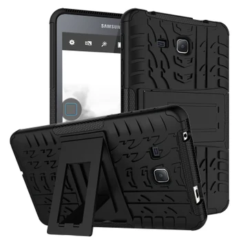Heavy Duty Armor Hybrid TPU + Plastic Shockproof Hard Cover For Samsung Galaxy Tab E 9.6 T560 SM-T560 T561 Stand Tablet Case