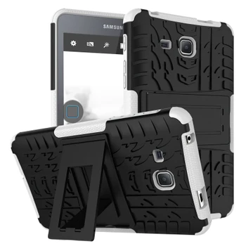 Heavy Duty Armor Hybrid TPU + Plastic Shockproof Hard Cover For Samsung Galaxy Tab E 9.6 T560 SM-T560 T561 Stand Tablet Case