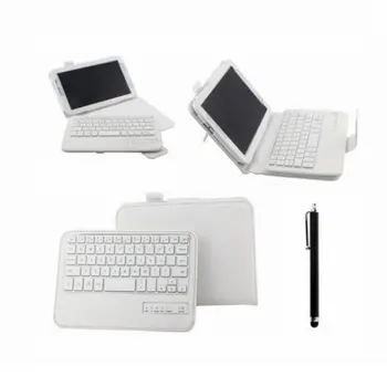 Wireless Bluetooth Keyboard with Tablet Case Removable PU Leather for Samsung Galaxy Note 8.0 N5100 N5110 Stand Cover