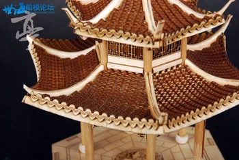 RealTS wooden assembly model kit chinese ancient building model jiangnan xihu jixian pavilion
