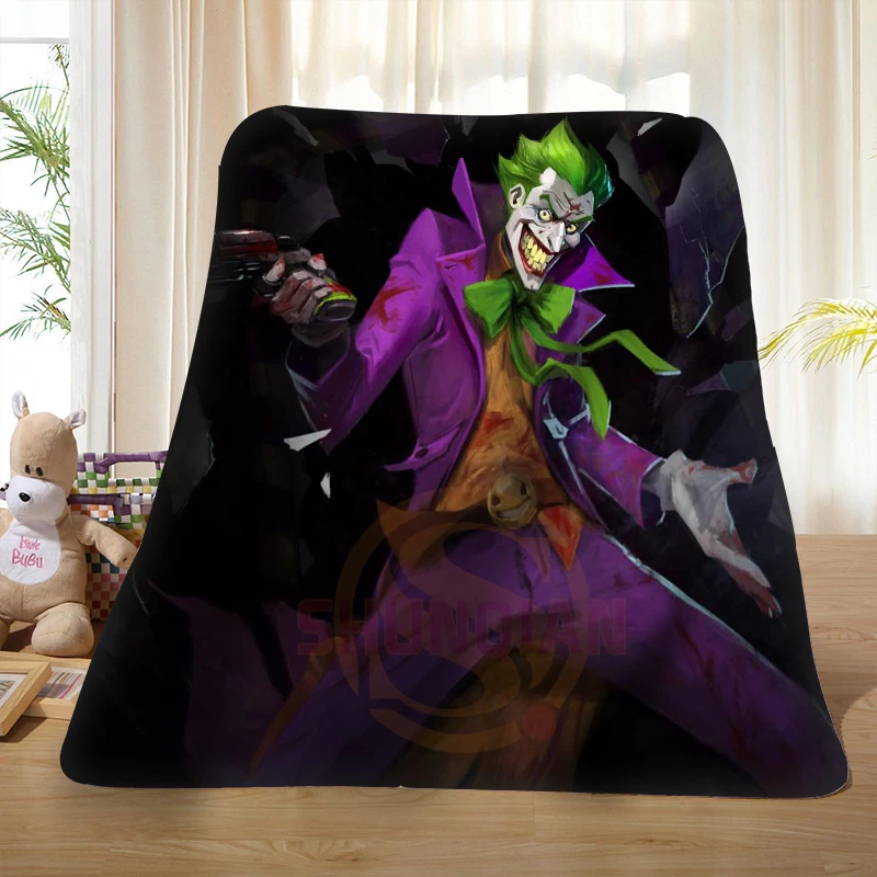 Custom Joker and Harley Blanket #8 Soft Fleece Decoration Bedroom 58x80inch,50X60inch,40X50inch Y108#I8