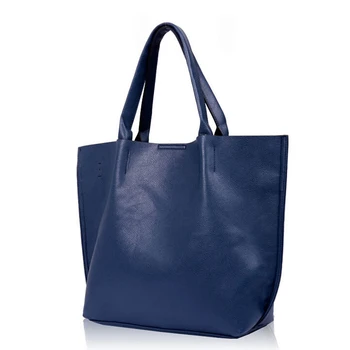 BVLRIGA Women leather handbags designer big shopping bag shoulder bag famous brand totes female black women bag