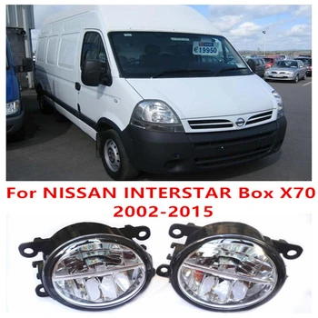 For NISSAN INTERSTAR Box X70 2002- 10W Fog Light LED DRL Daytime Running Lights Car Styling lamps