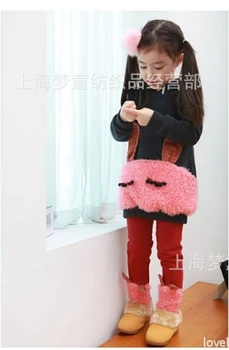 Winter explosion models cute princess exclusive girls bunny suit children warm sweater + pants