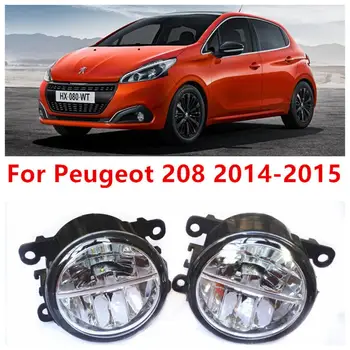 For Peugeot 208-Fog Lamps LED Car Styling 10W Yellow White 2016 new lights