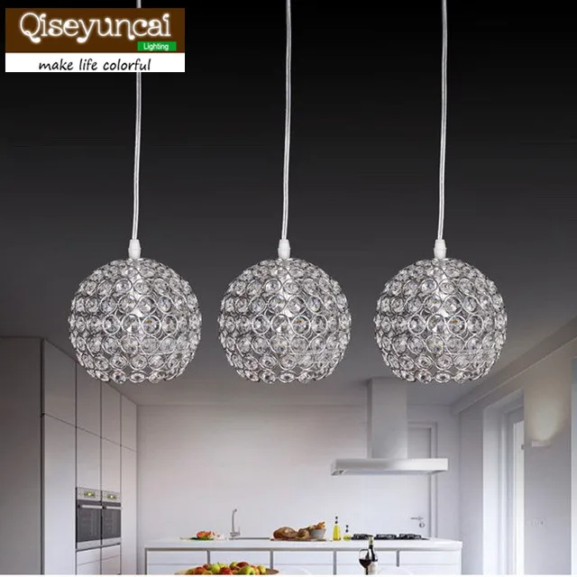 Minimalist Modern K9 Crystal Chandelier Bedroom Living corridor study Lighting Restaurant Crystal Ball Lamps