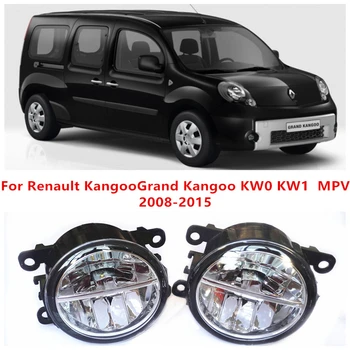 For Renault KangooGrand Kangoo KW0 KW1 MPV 2008-10W Fog Light LED DRL Daytime Running Lights Car Styling lamps