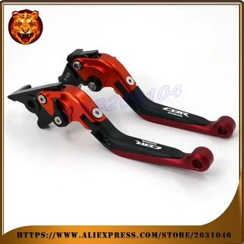 Adjustable Folding Extendable Brake Clutch Lever For HONDA CBR250R 2011 2012 2013 RACING WITH LOGO Motorcycle