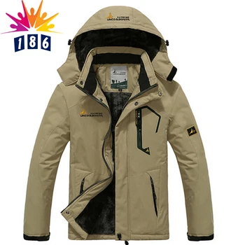 New winter coat jacket male / female waterproof windproof jacket Men Plus thick velvet warm casual coat jacket size 4XL5XL6XL7XL