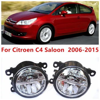 For Citroen C4 Saloon 2006- 10W Fog Light LED DRL Daytime Running Lights Car Styling lamps