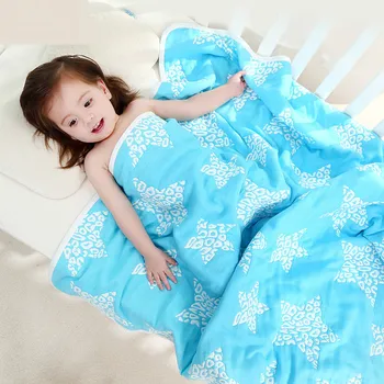 Cotton Gauze Newborn Carpet Baby Blanket Children's Four Season Baby Bed Sheet child Bath Towel T01