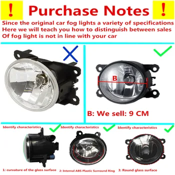 For Peugeot 207 CC Convertible WD_ 2007-10W Fog Light LED DRL Daytime Running Lights Car Styling lamps