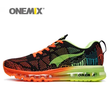 Onemix Summer Sports Running Shoes Men&Women Sneakers Breathable Knit Vamp Boots Deodorizing Insole for Outdoor Sports Colorful