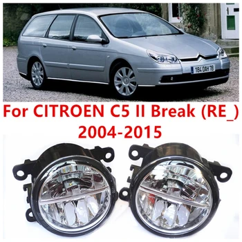 For CITROEN C5 II Break (RE_) 2004- 10W Fog Light LED DRL Daytime Running Lights Car Styling lamps