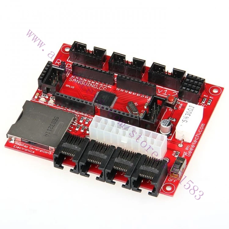Reprap Motherboard V1.2 Compatible with the brains behind the Generation 3 Electronics Sanguino for 3D printer