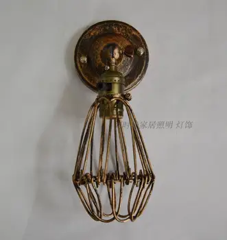 Nordic Vintage American country style restaurant bar iron lamp wall lamp post industrial warehouse studio window