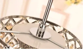 Modern crystal chandelier Nordic luxury villa staircase dining room lamp European simple retro iron lamp