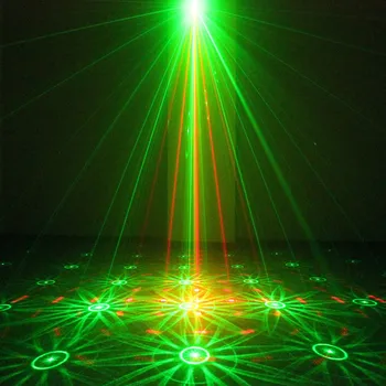 Hot LED Laser Projector 2 Lens 16 Patterns RG Remote Control DJ Wedding KTV Disco Party Dancing Lights Stage Effect Lighting