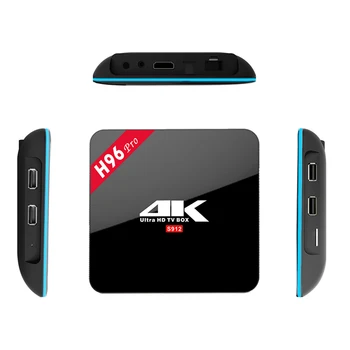 1 Year Europe IPTV With H96 Pro Android 6.0 Tv Box Amlogic S912 2G/16G Smart Tv Box Wifi HDMI Arabic Italy French Smart IPTV Box
