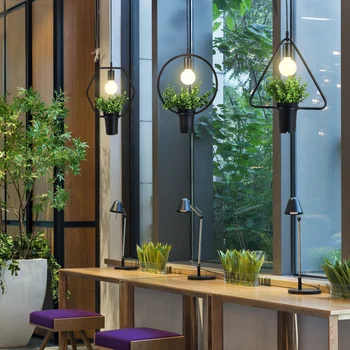 A1 garden retro industrial creative Pendant Lights personalized fashion coffee restaurant restaurant window balcon