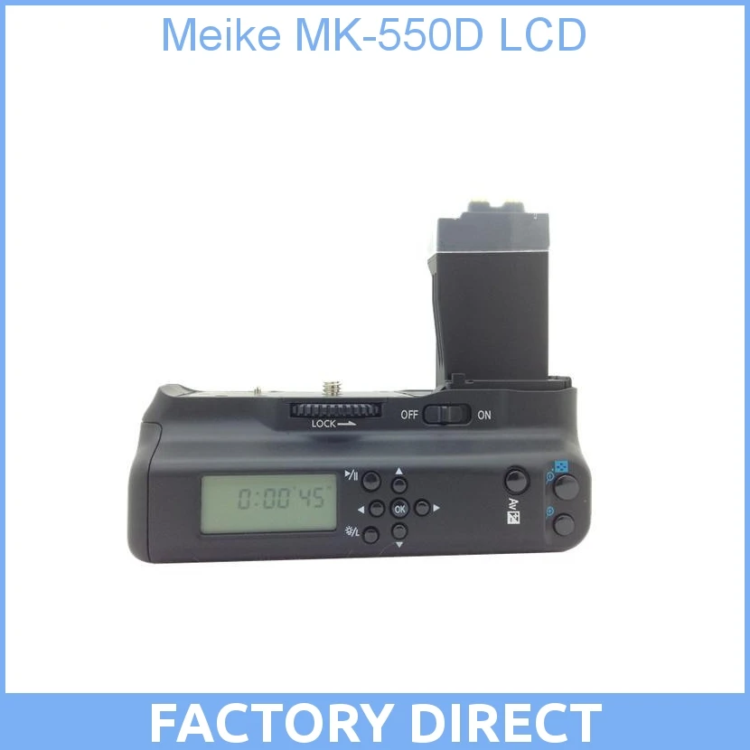 Meike MK-550D MK 550L LCD Battery Grip For Canon for EOS 550D 600D 650D 700D DSLR cameras