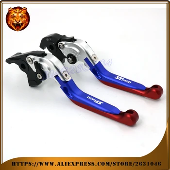 Adjustable Folding Extendable Brake Clutch Lever For HONDA ST1300 ST1300A 2003 04 05 06 07 WITH LOGO Motorcycle