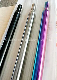 Titanium Flared Seatpost Seat post CNC Machined 31.8 x 535mm or Customized Length Primary / Black / Rainbow for Bicycle Brompton