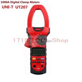 UNI-T UT207 Clamp Digital Multimeter AC DC 1000A Volt Amp Ohm Hz Temp clamp meter