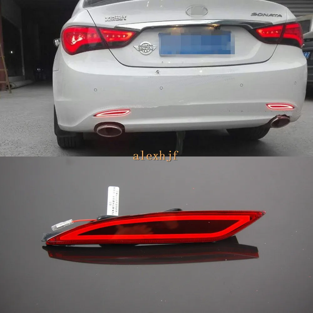 Varthion LED Light Guide Brake Lights Case for Hyundai Sonata 8th 2011~, Brake + Turn Signal + Night Running Warning Lights