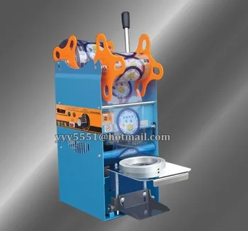 AC220V Professional Manual Bubble Tea Boba Plastic Cup Sealer Sealing Machine 400-500Cup/Hour