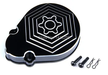 CNC metal black and white gear cover(with turbine) ,Baja parts,