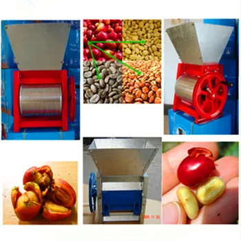 Small size home use manual coffee and cocoa beans pulper machine peeler ZF
