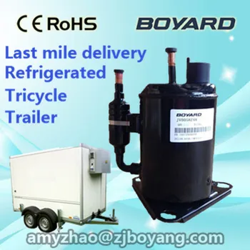 R134a dc 48v compressor for electrical tricycle fresh food transportation