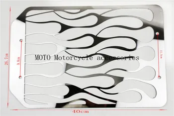 Motorcycle Radiator Grille Cover Chrome For Kawasaki Vulcan VN 1500 VN1700 All Years Radiator Grille Cover Trim Stainless